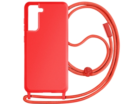 AVIZAR Carcasa para Samsung Galaxy S21 FE Semi-rígida Ultra-fina Acabado Mate Rojo