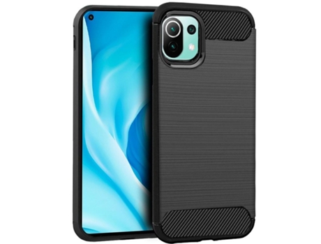 Funda COOL para Xiaomi Mi 11 Lite / Mi 11 Lite 5G Gris Carbón Negro