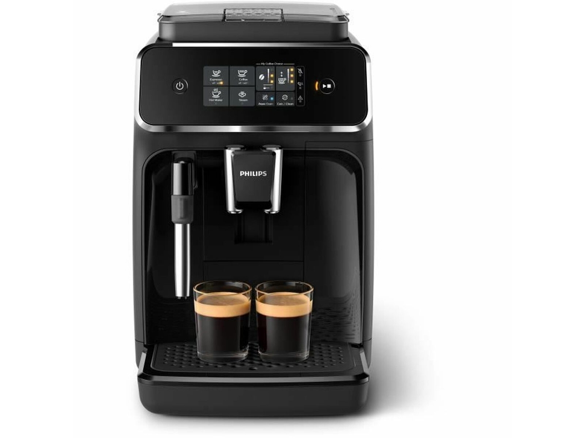 Cafetera superautomática Philips Ep2225/10, color negro, 1500 W, 15 bares, 1,8 L