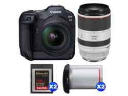 Canon Eos R3 + Rf 24-70mm F/2.8 L Is Usm + Rf 70-200mm F/2.8 L Is Usm + 2 Sandisk 128gb Extreme Pro Cfexpress Type B + 2 Canon L + Ebook Pricedirect