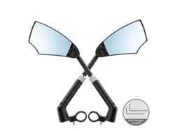 Espejo retrovisor para bicicleta, ajuste de rotación de 360°, diseño antirreflejos, 1 par