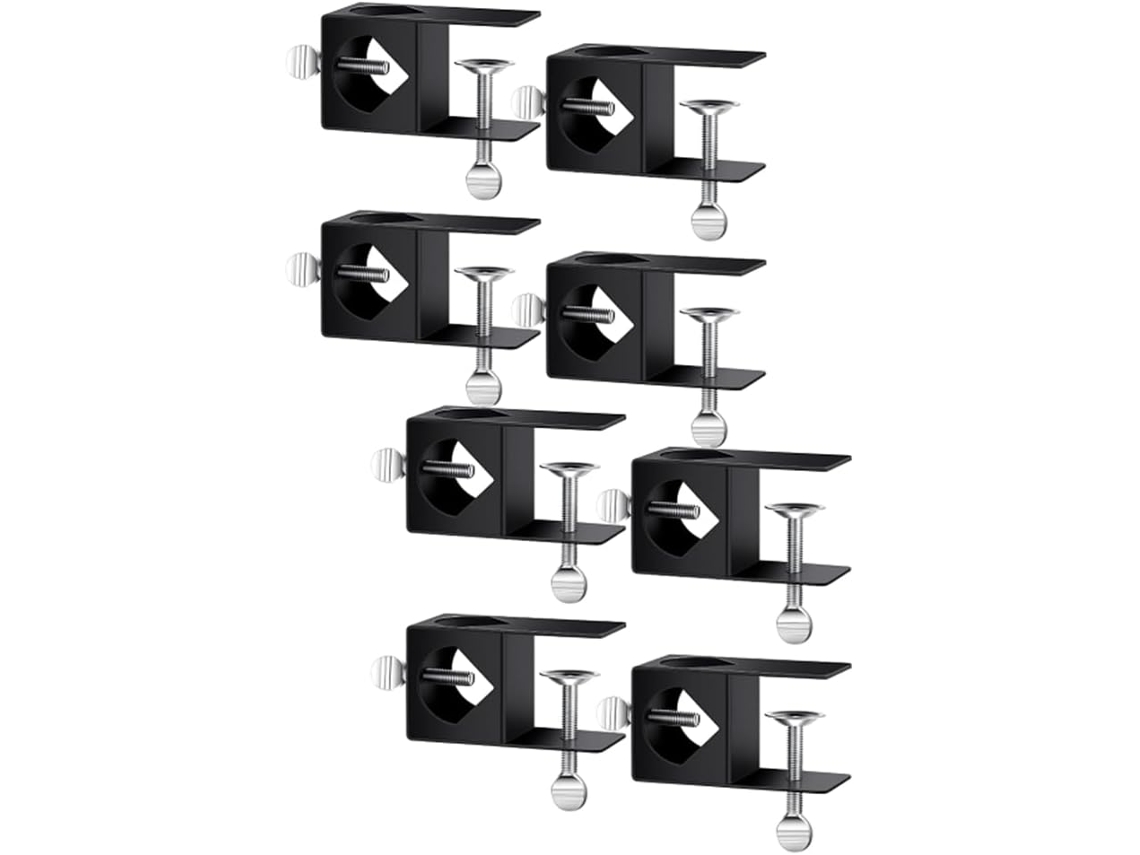 Paquete De 8 Abrazaderas Para Antorchas, Ideales Para Puentes, Barandillas De Porches Y Soportes Universales Para Postes.