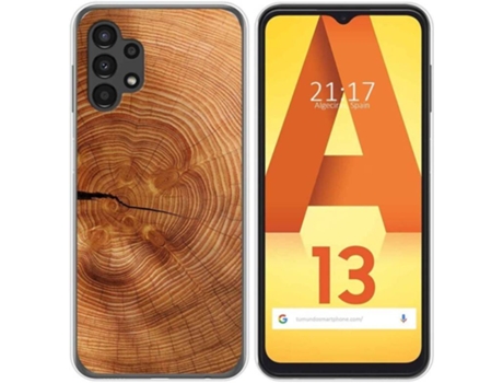 Carcasa para Samsung Galaxy A13 4G TUMUNDOSMARTPHONE Dibujos Madera 04 Multicolor