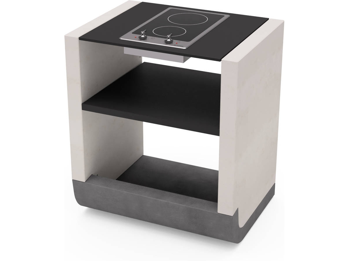 Modulo con Placa a Gas TUOZI Sud (Blanco, Gris, Negro - 81x60x90cm)