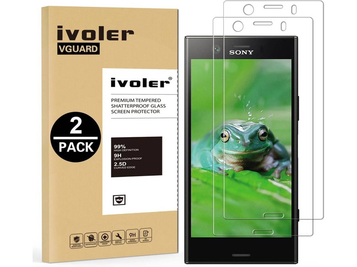 2x Protector Cristal Templado Sony Xperia XZ1 Compact HONGWE.