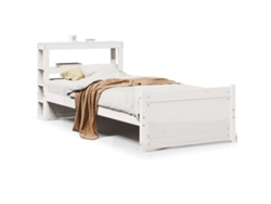 Maison Exclusive - Estructura De Cama Con Cabecero Sin Colchón Blanco 90x190 Cm