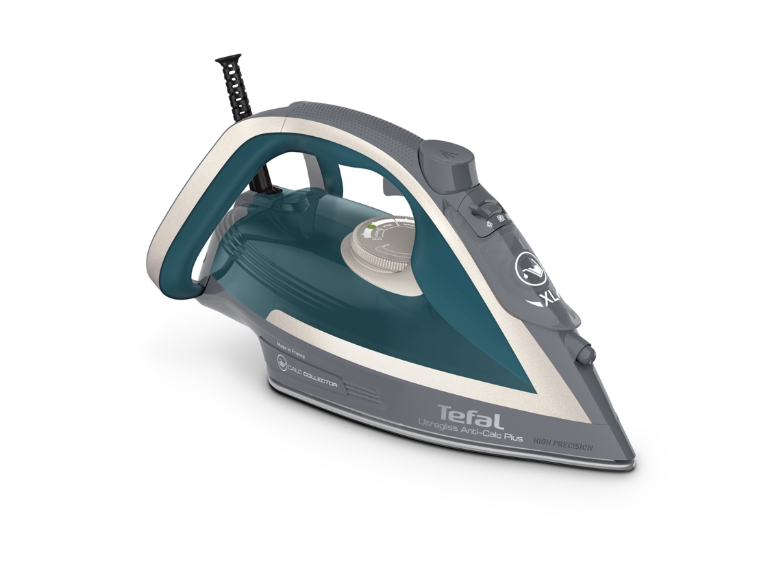 TEFAL Ultragliss Anti-Calc Plus Fv6842E0 Plancha Plancha De Vapor 2800 W Azul Plata