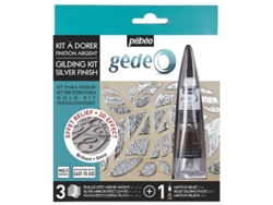 Kit de dorado - 3 láminas de espejo y mezcla de 20 ml - Acabado plateado
