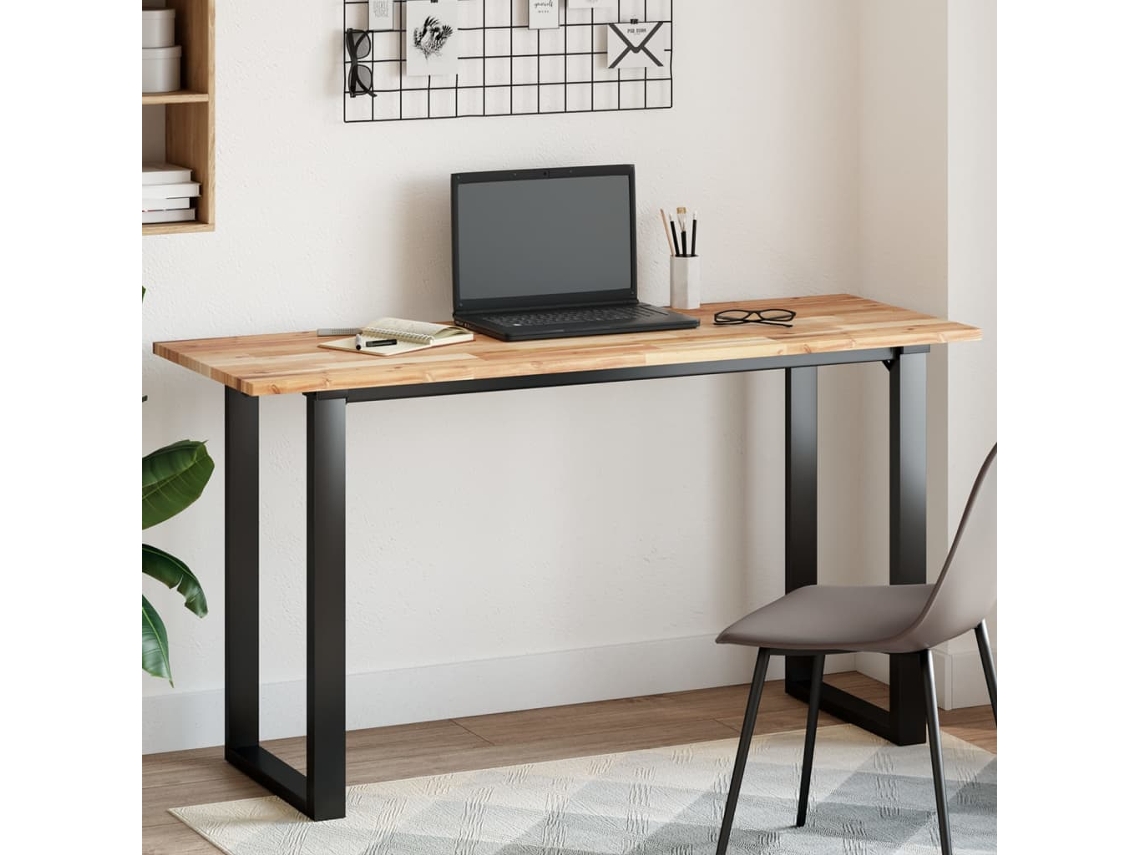 Tablero de mesa | Superficie de mesa rectangular de 120 x 50 x 2 cm, madera maciza de acacia Wsd403117 Lovely Home