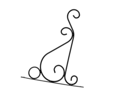 Soporte de pared para plantas, de hierro, 25x21 cm, con gancho para jardín y balcón.