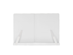 Soporte De Lectura De Mesa Multifuncional, Ergonómico Y Ajustable Para Libros, Tabletas Y Teléfonos Móviles - Abs Blanco