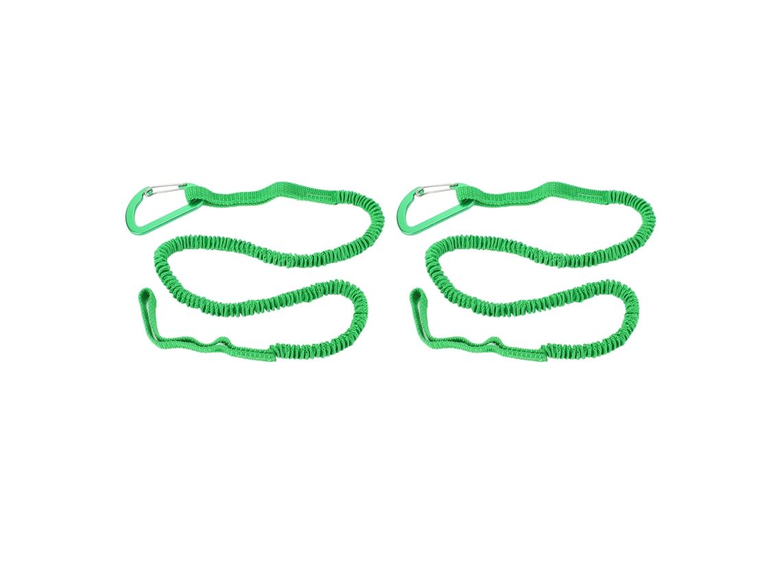 Kklv-2 Peças De Correia Elástica Para Remo De Kayak Lazo Cuerda 3-6 Pés Verde Para Kayaking Canoa Pesca