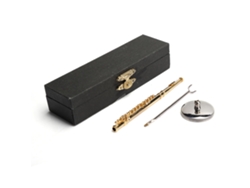 Dan26-modelo De Flauta Miniatura De Cobre 1:6 Para Casa De Muñecas Instrumento Musical Simulado Juguete Oro 11cm