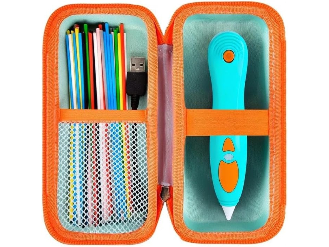 Estuche Compatible Con Lápiz De Impresión 3d Para Niños, Organizador De Viaje Para Paquetes De Recarga De Filamento (verde)