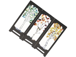 Mini Separador De Ambientes Chino Plegable En Acrílico Transparente, 1 Pieza, Separador De Escritorio Feng Shui
