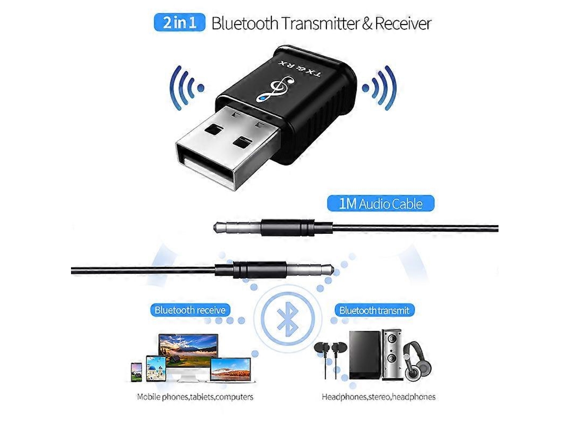 Transmisor y receptor USB 5.0 4 en 1 Rosewell para computadora y TV