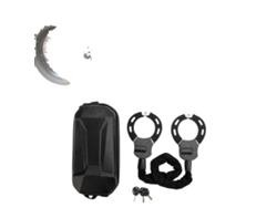 Candado eléctrico para bicicleta, material de acero Q235, longitud de cadena de 60 cm, apto para bicicletas, 3 llaves incluidas, diseño OEM.