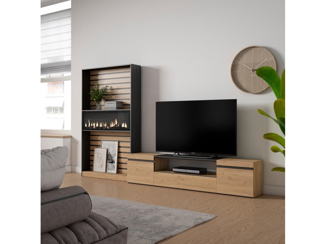 Mueble TV Televisión, Chimenea eléctrica, Diseño industrial