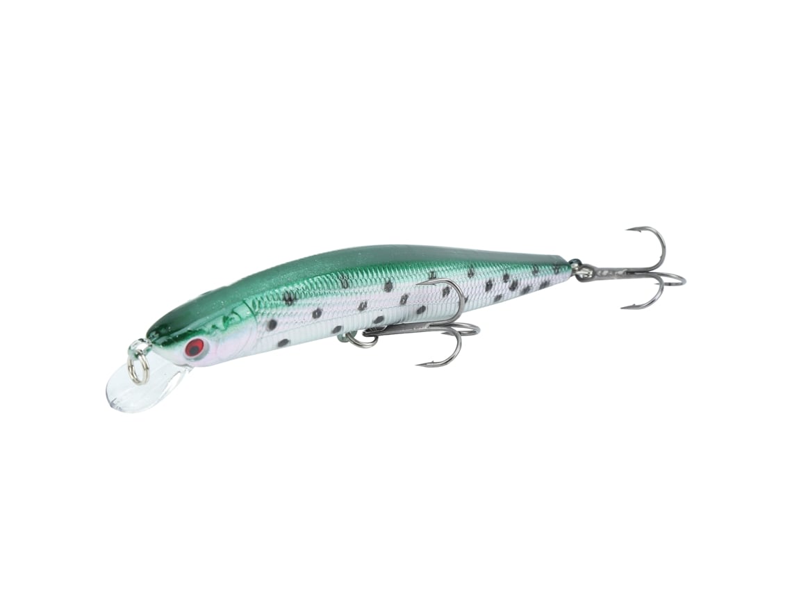 2026rebe-5 Piezas Señuelo Minnow Simulación De Plástico Con Anzuelo Triplo Long Shot 7 Para Pesca