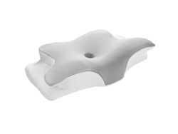 Travesseiro Chrui Ortopédico De Espuma Viscoelástica Em Formato De Borboleta, Suporte Para Cabeça E Pescoço Eficaz Para Distúrbios Do Sono (cinza)