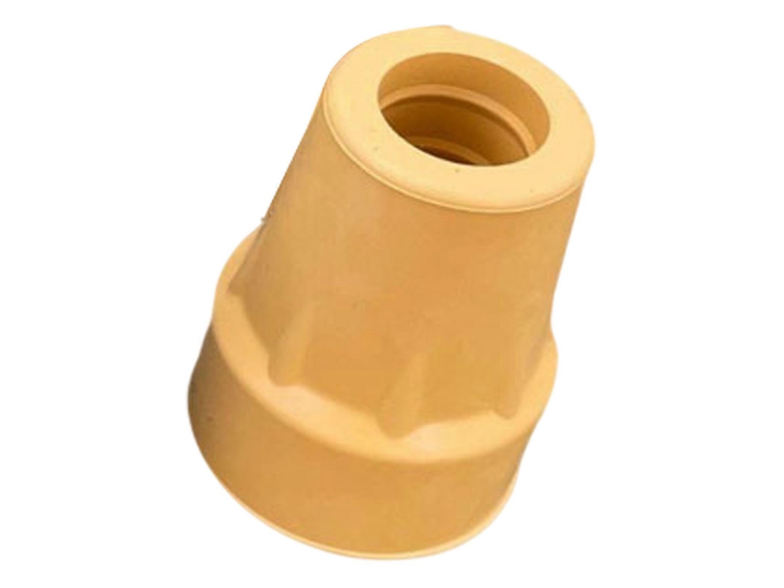 Almohadilla inferior de goma ligera para bastones de trekking plegables, aumenta la estabilidad, color amarillo