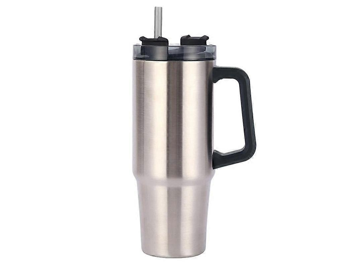 Termo de acero inoxidable con aislamiento al vacío, termo portátil para coche, termo de viaje de gran capacidad para bicicleta eléctrica.