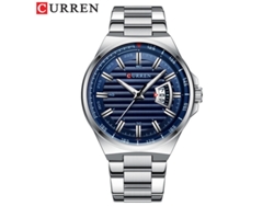Reloj Casual De Cuarzo Resistente Al Agua (azul Plateado), Con Calendario Y Para Negocios (para Hombre).
