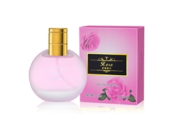 Perfume para mujer, 50 ml, spray de aseo, fragancia floral de larga duración, frasco rosa mate.
