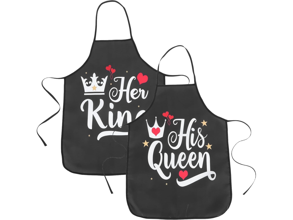 Conjunto De Delantales De Cocina De 2 Piezas Para Mujeres Y Hombres, Para Cocinar, Restaurantes