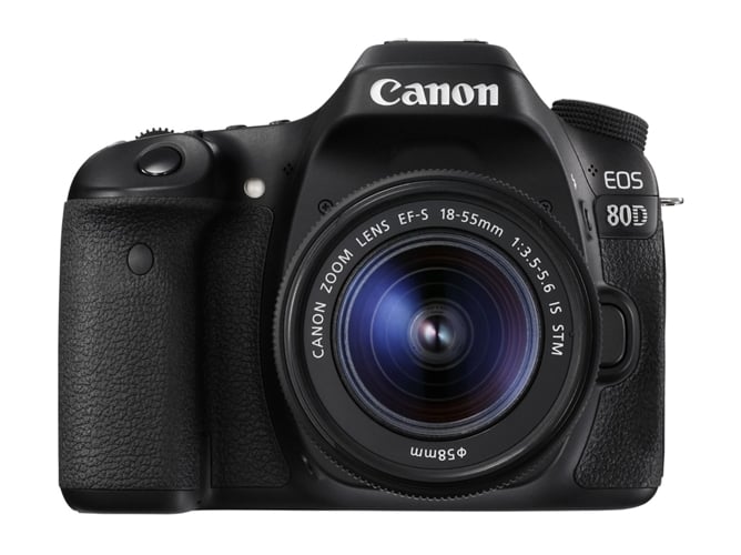 Kit Cámara Réflex CANON EOS 80D + EF-S 18-55mm f/3.5-5.6 IS 24.2MP (Negro - 24.2 MP - Sensor: APS-C - ISO: 100 a 25600)
