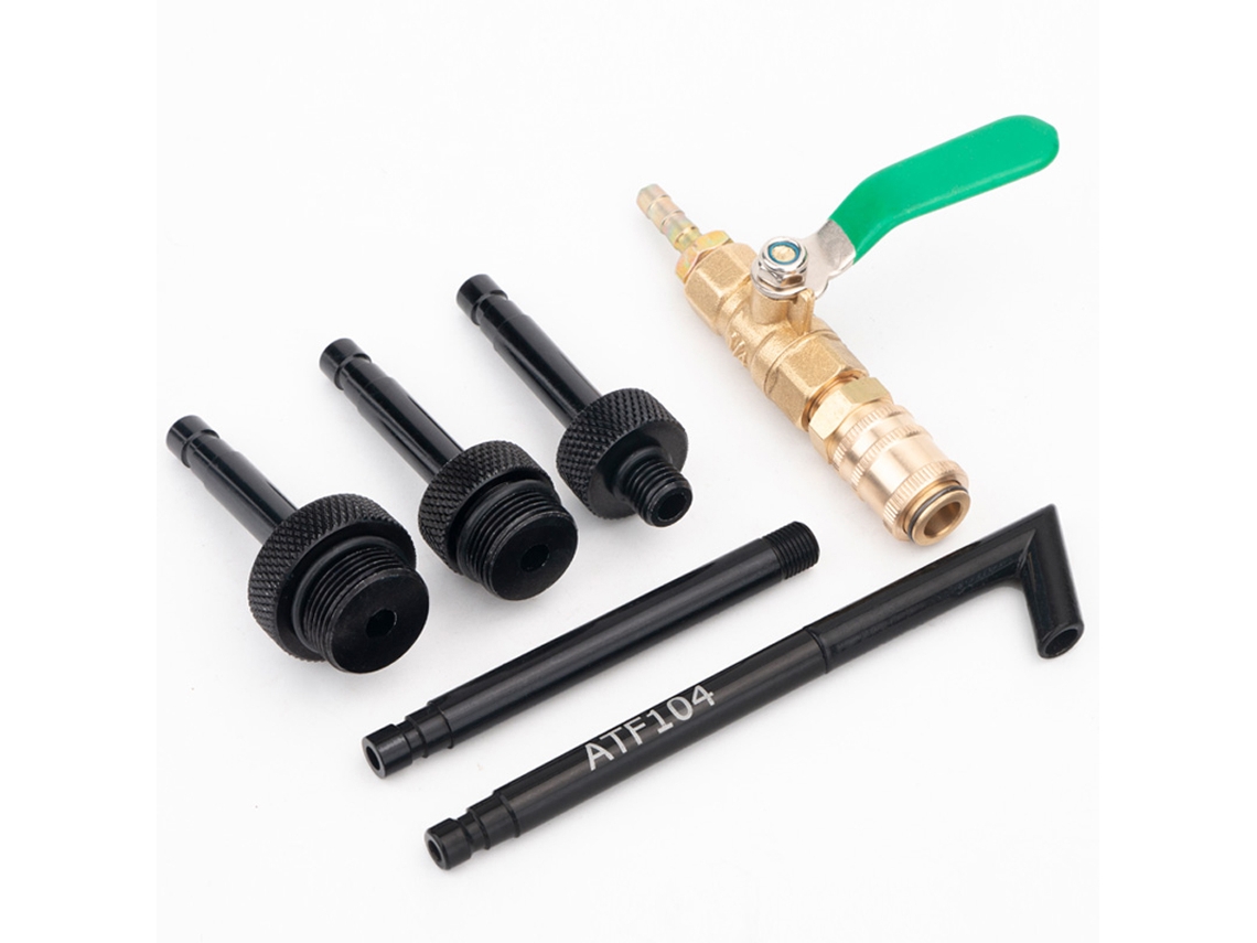 Kit Adaptador Para Llenado De Aceite Automotriz, Conector Dispensador De Combustible Con Válvulas De Bola, Interfaz Autoblocante.