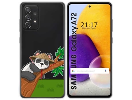 Carcasa Samsung Galaxy A72 TUMUNDOSMARTPHONE Dibujos Transparente Multicolor