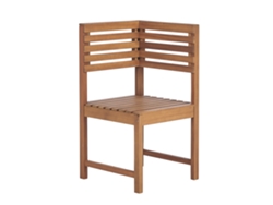 Módulo esquinero BELIANI Treia de Madera de acacia Madera clara 50x50x92