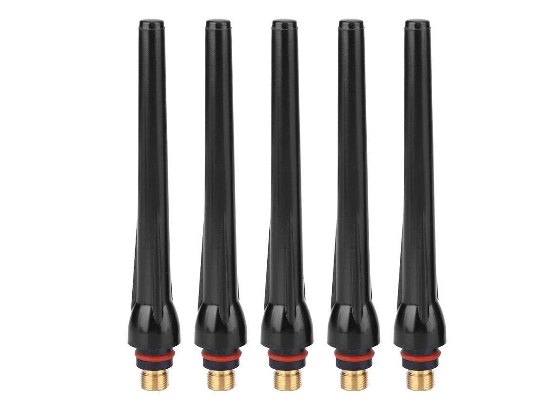 5 Piezas Tapa Trasera Larga Para Soldadura Tig, Compatible Con Sr17/sr18/sr26, 0.9x0.5cm, Accesorio Para Antorcha