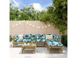 Conjunto de salón de jardín de 7 piezas DKD Home Decor en madera de pino impregnada