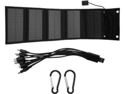 Panel Solar Usb Plegable De 12 W, Portátil E Impermeable.