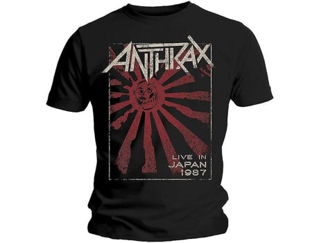 Camiseta ROCKINSTONE Anthrax Live In Japan (Algodón - S)
