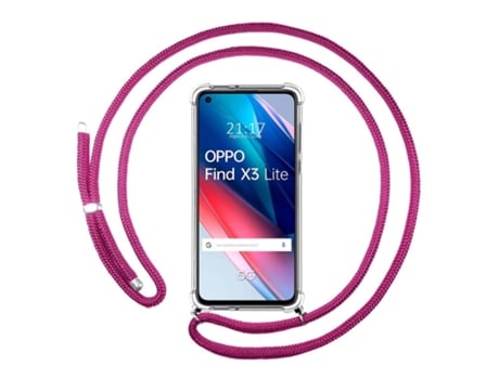 Carcasa Oppo Find X3 Lite 5G TUMUNDOSMARTPHONE Colgante Rosa