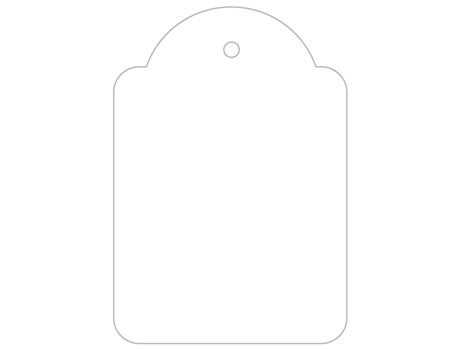 Etiqueta ColganteAPLI (Blanco - 45 X 65 mm)