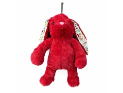 Conejo Peluche Rojo Juguete Suave Regalo Mono 35x25cm