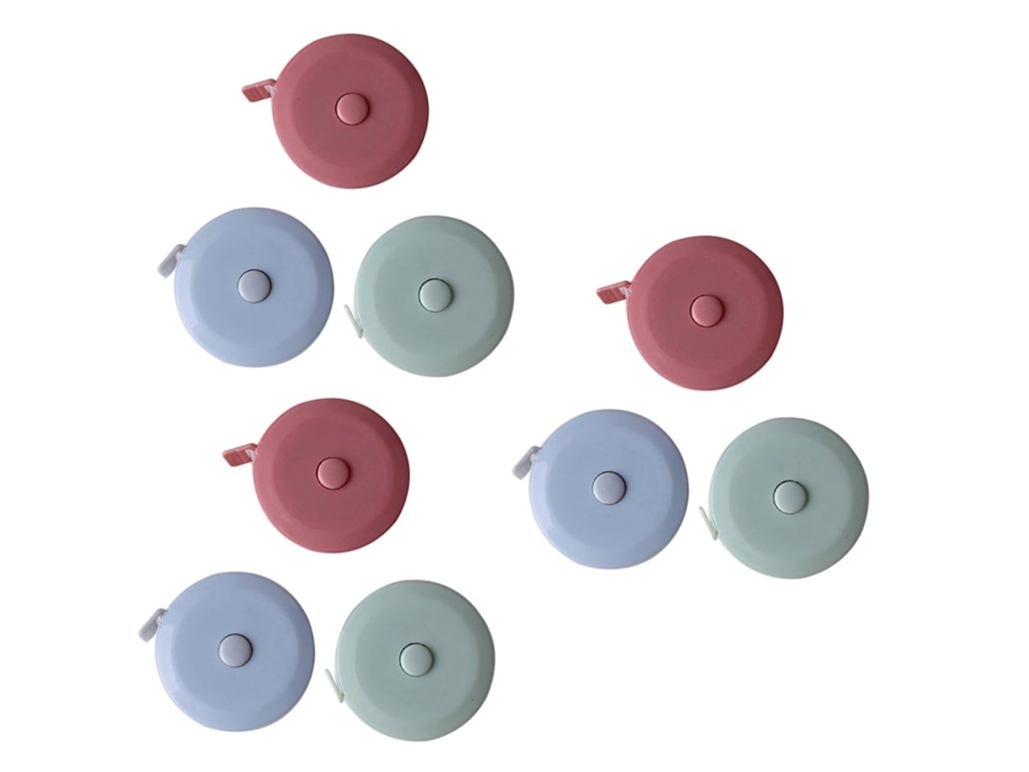 Cintas Métricas Flexibles Retráctiles Para Costura, De 9 Piezas