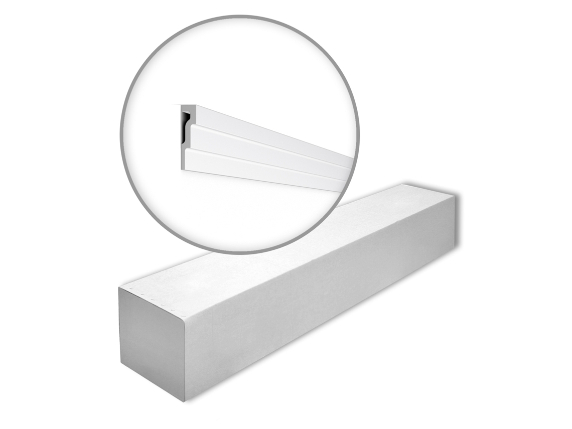 Cornisa de techo NMC M1-caja-10 Moldura NOMASTYL 1 caja con 10 piezas