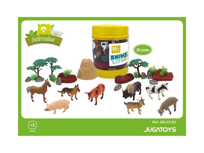 Figuras JUGATOYS Animales en Bote (30 Pzs)
