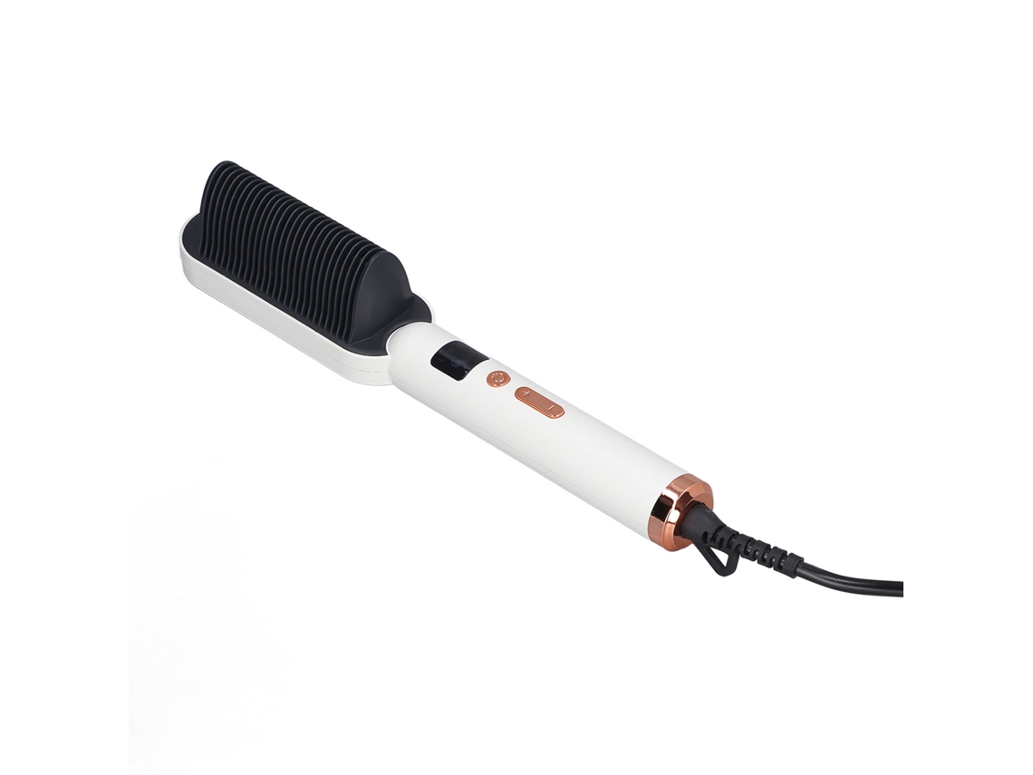 Peine alisador iónico, 3 modos, apagado automático, blanco.