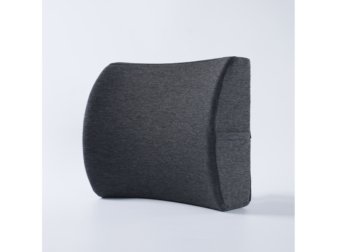 Almohadas De Soporte Lumbar De Espuma Viscoelástica Adecuadas Para Sillas De Oficina Y Asientos De Automóvil, Gris Oscuro Gertiz