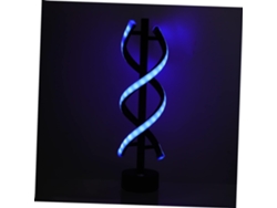 Lámpara De Escritorio Led En Espiral, Lámpara De Mesa Led Decorativa E Íntima