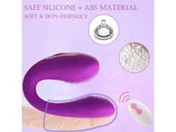 Vibrador U Shape Dildo Vibrante Para Punto G Y Clítoris Estimulación Fuerte