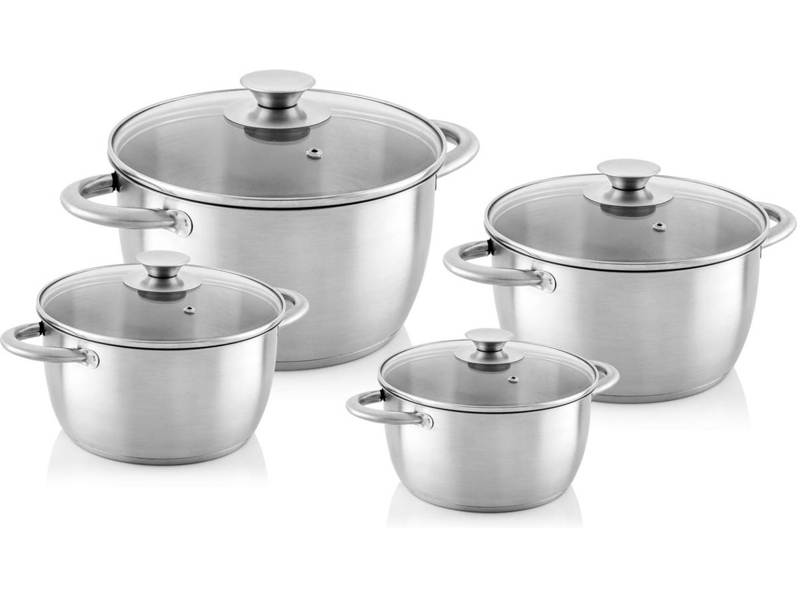 Batería de Cocina FLORINA Henry Plateado (8un)