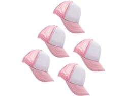 Juego De 5 Gorras De Béisbol Sublimables De Malla De Poliéster Transpirable, Para Impresión.