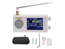Radio portátil con pantalla LCD de 3,2 pulgadas y altavoces estéreo duales